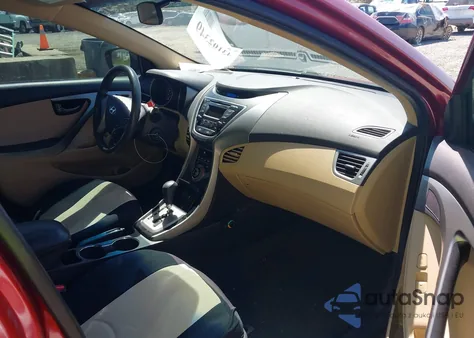 2013 Hyundai Elantra Gls из США, поврежденный, VIN 5NPDH4AE3DH355846